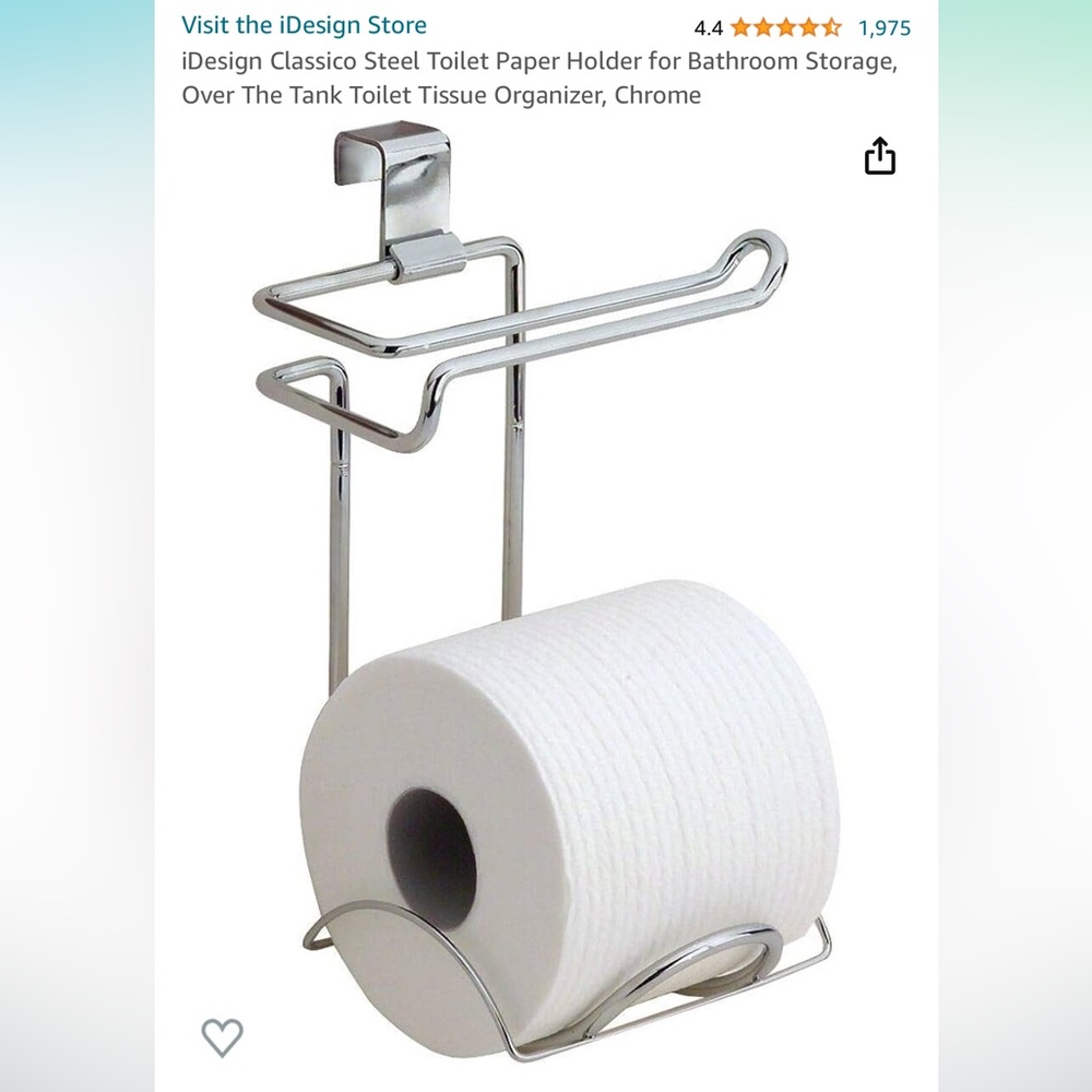 iDesign Classico Steel Toilet Paper Holder